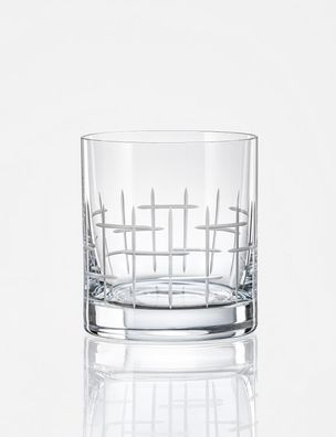 Wassergläser Whiskygläser Barline Kristallglas matt geschliffen 280 ml 4er Set BM784
