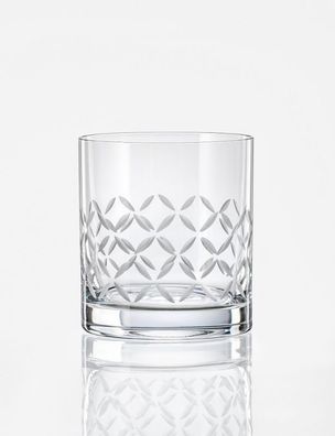 Wassergläser Whiskygläser Barline Kristallglas matt geschliffen 280 ml 4er Set BM778