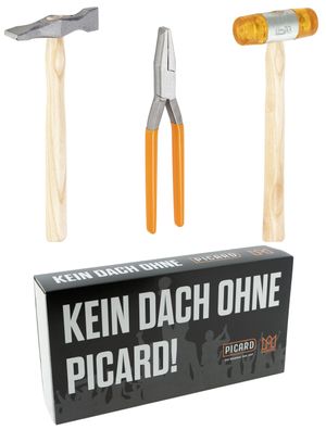 Dachkrone Set 4 – PICARD Kreuzschweifhammer Nr. 175, Flachzange Nr. 192 & Plastikh