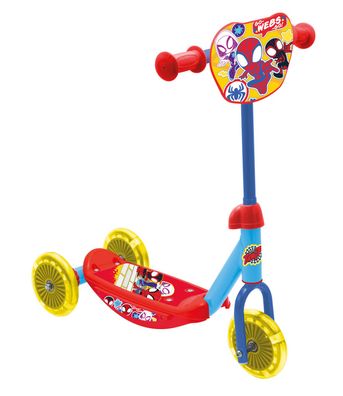 Marvel Spidey 3-Rad Baby Scooter, Verstellbar, Mit Rutschfester Plattform
