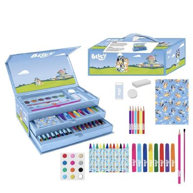 Bluey Schreibwaren- & Malset – Farbenfrohes Pastelfarben Set für kleine Künstler