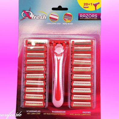 Damen- Rasierer Razors fresh-3-Klingen inkl. 20 Ersatzklingen Art.-Nr. 43046
