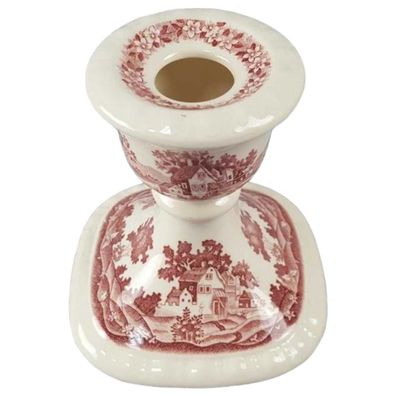 Kerzenhalter Kerzenständer H 9,5 B 9,2 Villeroy & Boch Rusticana Rot Keramik gebrauch