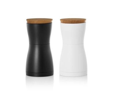 AdHoc Pfeffer- und Salzmühle TWIN, black & white , MP127 1 Set