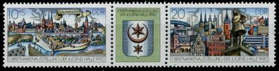 DDR Zusammendruck Nr WZd 828 postfrisch 3ER STR SB53D16