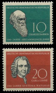 DDR 1958 Nr 631-632 postfrisch SB91EFA