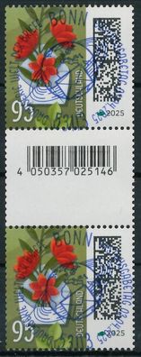 BRD BUND DS WELT DER BRIEFE Nr 3898R ESST ZENTR X98E8B6