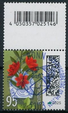 BRD BUND DS WELT DER BRIEFE Nr 3898b ESST ZENTR X98E8C6