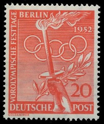 BERLIN 1952 Nr 90 postfrisch X98EBB2