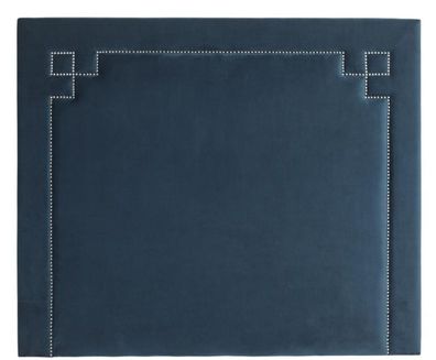 Casa Padrino Designer Bett-Kopfteil Blau 180 x H. 150 cm - Luxus Schlafzimmermöbel