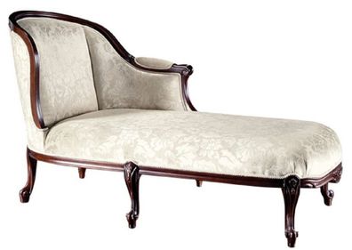 Casa Padrino Luxus Barock Chaiselongue Gold / Dunkelbraun 166 x 78 x H. 90 cm - Möbel