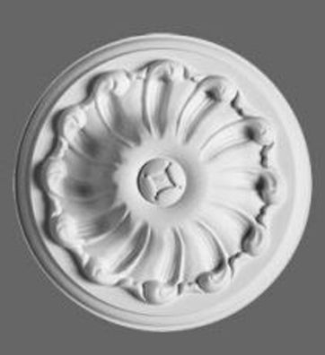 Casa Padrino Stuck Rosette 15 x 15 cm Deckenstuck Deckenrosette Stuckrosette Wandrose