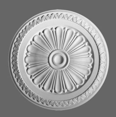 Casa Padrino Stuck Rosette 33 x 33 cm Deckenstuck Deckenrosette Stuckrosette Wandrose