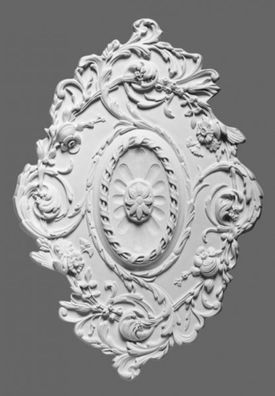 Casa Padrino Stuck Rosette 77.5 x 53 cm Deckenstuck Deckenrosette Stuckrosette Wandro