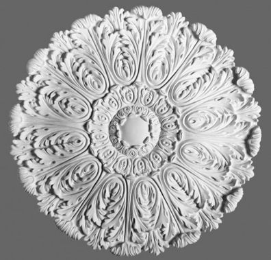 Casa Padrino Stuck Rosette 75 x 75 cm Deckenstuck Deckenrosette Stuckrosette Wandrose
