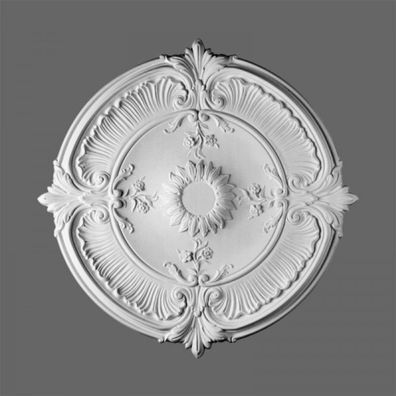 Casa Padrino Stuck Rosette 70 x 70 cm Deckenstuck Deckenrosette Stuckrosette Wandrose