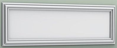 Casa Padrino Wandpaneel Weiß 150 x 3,2 x H. 50 cm - Barock & Jugendstil Deko Accessoi