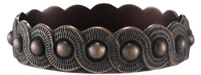 Casa Padrino Luxus Messing Aschenbecher Bronze Ø 20,5 x H. 4,5 cm - Luxus Kollektion