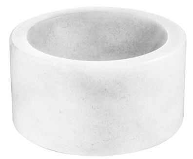 Casa Padrino Designer Marmor Schale Weiß 15 x H. 8 cm - Luxus Kollektion
