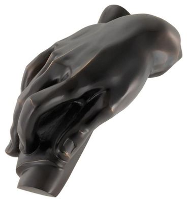 Casa Padrino Designer Deko Objekt Hände Antik Bronze 28 x 15 x H. 11 cm - Luxus Kolle