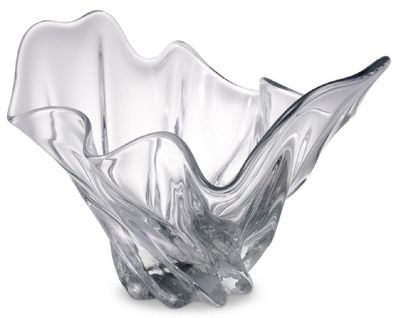 Casa Padrino Luxus Schüssel 42 x 27 x H. 25 cm - Moderne Deko Schüssel aus mundgeblas