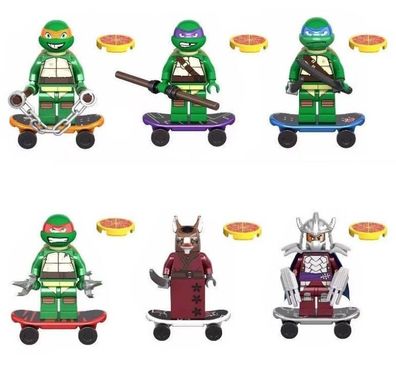 Ninja-Serie Bausteine Puppen Puppen Schildkröten Spielzeug