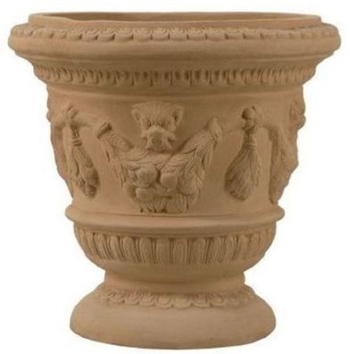 Casa Padrino Barock Blumentopf Terracotta Ø 58 x H. 53 cm - Handgefertigte Keramik Pf