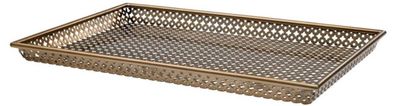 Casa Padrino Luxus Serviertablett Antik Messingfarben 52 x 35 x H. 3,5 cm - Gastronom