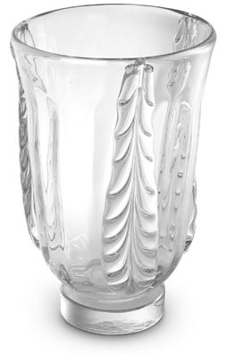 Casa Padrino Luxus Deko Glas Vase Ø 24,5 x H. 35 cm - Elegante mundgeblasene Blumenva