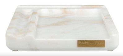 Casa Padrino Luxus Handy Ablage Marmor Weiß Schreibtischablage für Mobiltelefone - Lu