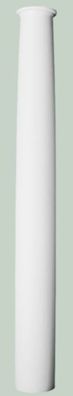 Casa Padrino Barock Zierelement Wanddeko Säule Weiß Ø 22 x H. 202 cm - Runde Deko Säu