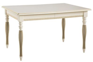 Casa Padrino Luxus Barock Esstisch Creme / Gold 130-330 x 100 x H. 77,5 cm - Ausziehb