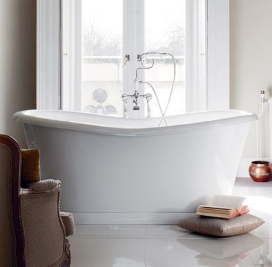 Casa Padrino Badewanne freistehend 1800mm BAdm180 - Freistehende Retro Antik Badewann