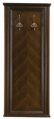 Casa Padrino Luxus Jugendstil Wandgarderobe Dunkelbraun 63,6 x 6,5 x H. 151 cm - Eleg