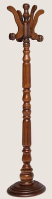 Casa Padrino Luxus Garderobenständer Braun Ø 36 x H. 175 cm - Massivholz Kleiderständ