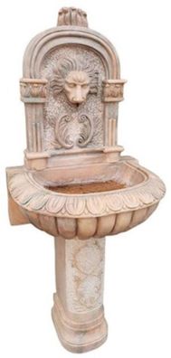 Casa Padrino Luxus Jugendstil Marmor Wandbrunnen Rosa - Prunkvoller Gartenbrunnen - G