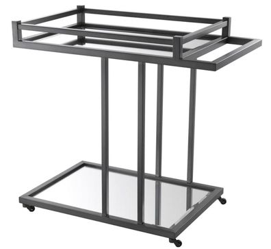 Casa Padrino Luxus Servierwagen Bronze 78 x 46 x H. 79 cm - Luxus Hotel & Restaurant