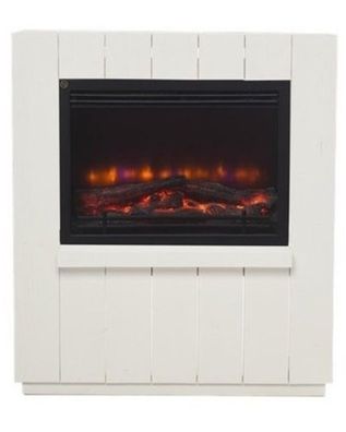 Casa Padrino Elektro Kamin B 84 x H 90 x T 24 cm - Elektrokamin - Wohnzimmer Kamin