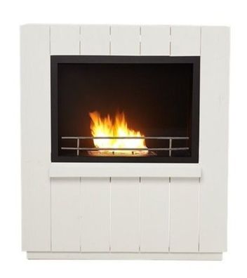 Casa Padrino Bio-Ethanol Kamin B 84 x H 90 x T 24 cm - Wohnzimmer Kamin