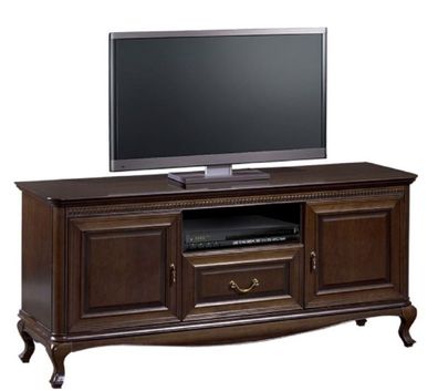 Casa Padrino Luxus Jugendstil Sideboard Dunkelbraun 152 x 45,6 x H. 68,2 cm - Fernseh