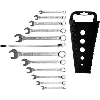 Maul-Ringschlüssel-Satz SW 6-22mm, Gabel Ringschlüssel Maulschlüssel Set 12-tlg