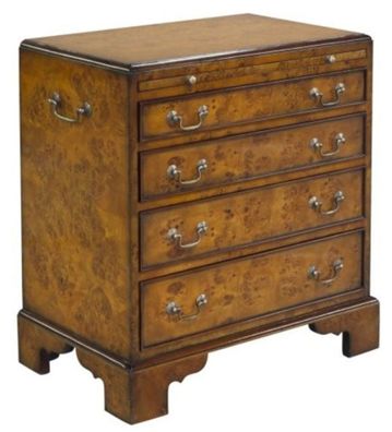 Casa Padrino Luxus Jugendstil Kommode mit 4 Schubladen Braun 62 x 39 x H. 70 cm - Lux