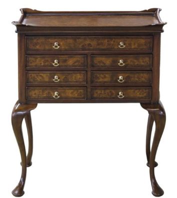 Casa Padrino Luxus Jugendstil Schmuckkommode Braun / Dunkelbraun 61 x 35 x H. 72 cm