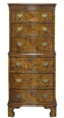 Casa Padrino Luxus Jugendstil Kommode mit 6 Schubladen Hellbraun 55,3 x 41,8 x H. 132