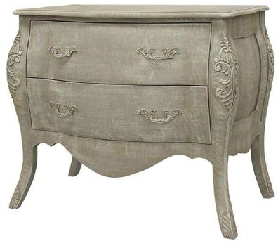 Casa Padrino Luxus Barock Kommode Antik Grau 90 x 58 x H. 80 cm - Handgefertigte Mass