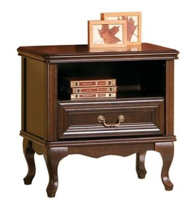 Casa Padrino Luxus Jugendstil Nachtkommode Dunkelbraun 64 x 42,5 x H. 63,1 cm - Elega
