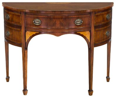 Casa Padrino Luxus Jugendstil Kommode Dunkelbraun / Hellbraun 115 x 59 x H. 86 cm - H
