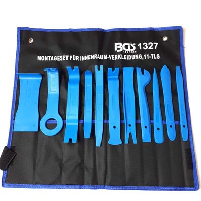 BGS Innenraumverkleidungs-Set, Trennhebel Trenngabel Montagekeil Montagehebel 11-tlg
