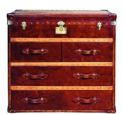 Casa Padrino Luxus Art Deco Kommode Vintage Braun 107 x 53 x H. 102 cm - Handgefertig
