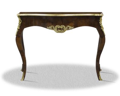 Casa Padrino Barock Konsole Mahagonibraun Gold 100 x 40 x H. 85 cm - Antik Stil Möbel